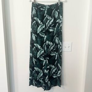 Onia Side Slit Tropical Print Resortwear Pants S